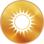 symbols-illuminati-buttons-gold-sun-color